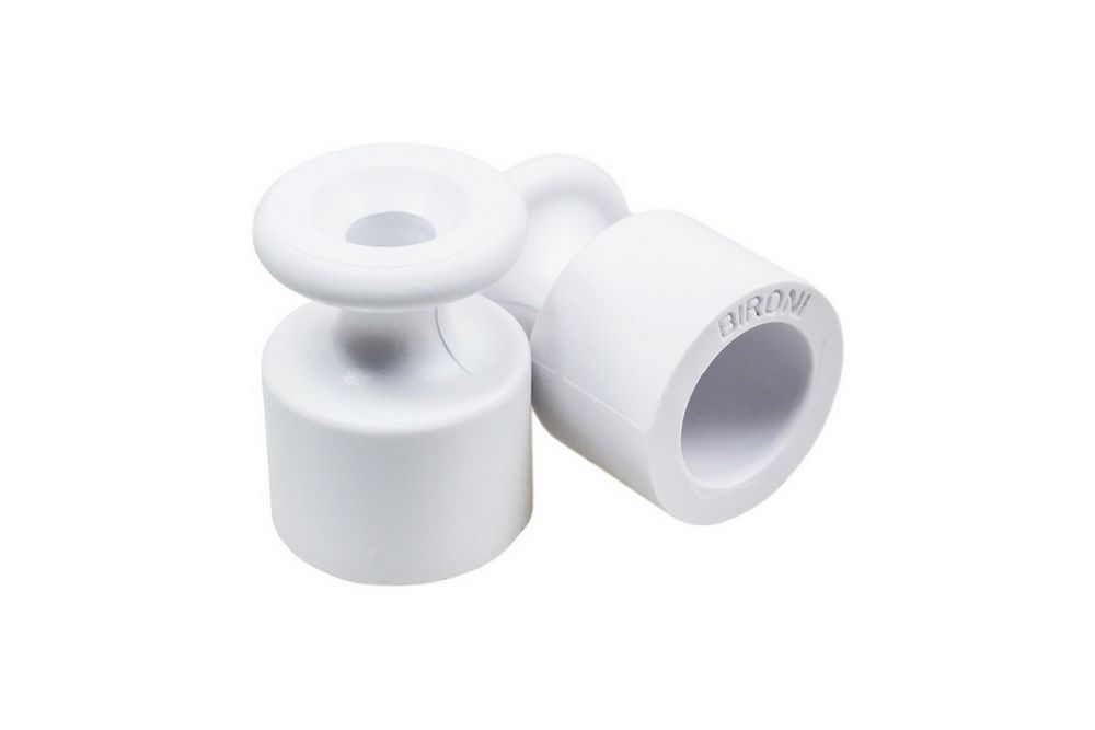 Качественная картинка Изолятор Bironi, коллекция Ришелье, пластик, белый (толстая стенка)