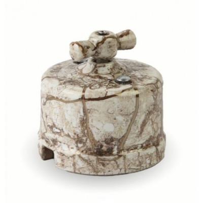 Ретро выключатель Retrika, керамика, мрамор