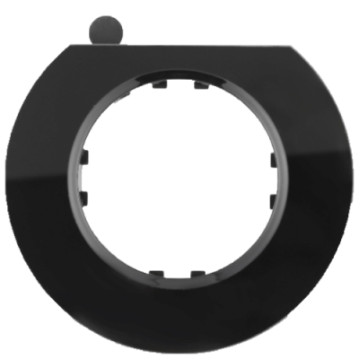 Рамка LKstudio, серия Vintage, круглая, оконечная, темное стекло