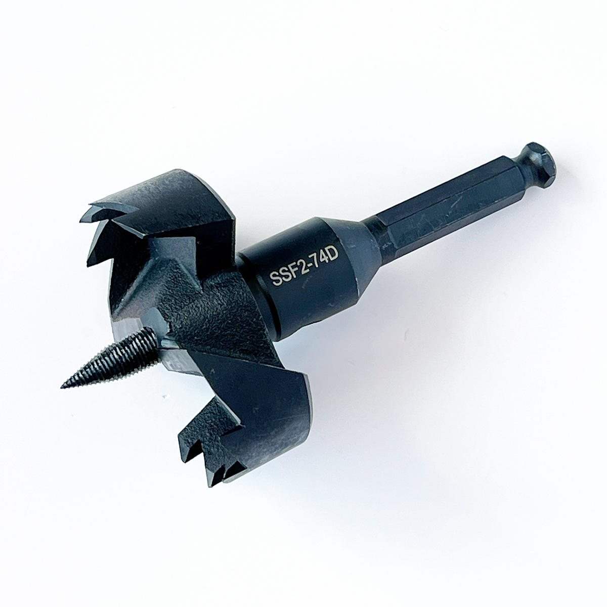 Качественная картинка Самоподающее (винтовое) сверло Форстнера 74 мм по дереву, naBrevno, двухзаходное