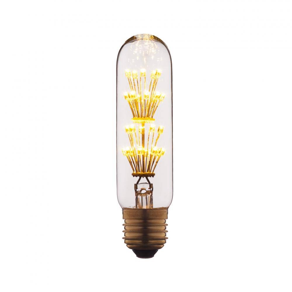 Качественная картинка Лампочка LED Лофт IT Цилиндр, E27, 2W, прозрачная