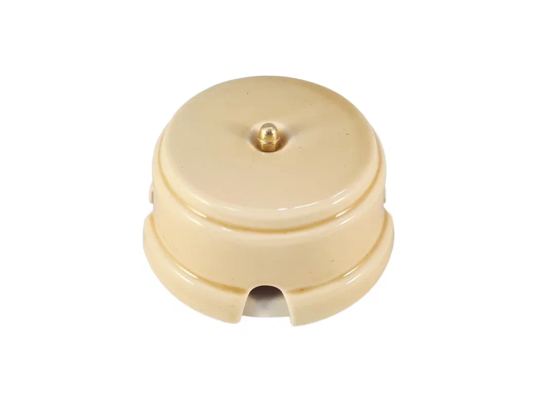 Ретро коробка распределительная Леанза, D93, фарфор, sabbioso (песочный)