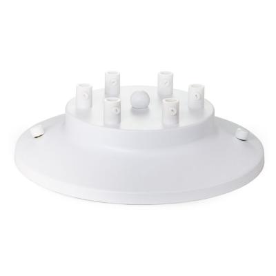 Потолочная база Sun Lumen, диаметр 200 мм, 6 отверстий, белый металл