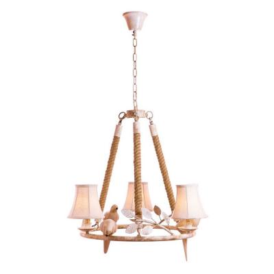 LOFT IT Люстры Подвесные люстры 3x60W Цоколь E14 H800-1800 D580 материал основани: Металл+Пеньковый  LOFT IT Люстры Подвесные люстры 3x60W Цоколь E14 H800-1800 D580 материал основани: Металл+Пеньковый