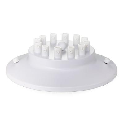 Потолочная база Sun Lumen, диаметр 200 мм, 12 отверстий, белый металл