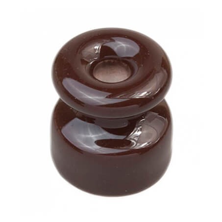 Качественная картинка Изолятор для наружного монтажа Bironi, R, керамика, коричневый