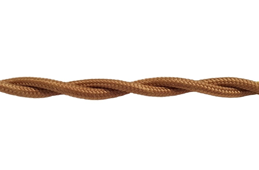 Качественная картинка Ретро провод витой Lindas медный люкс