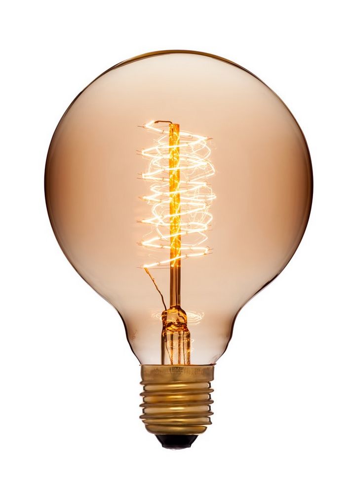 Качественная картинка Лампочка Sun Lumen G95, E27, 40W, золотая (арт. 053-655)