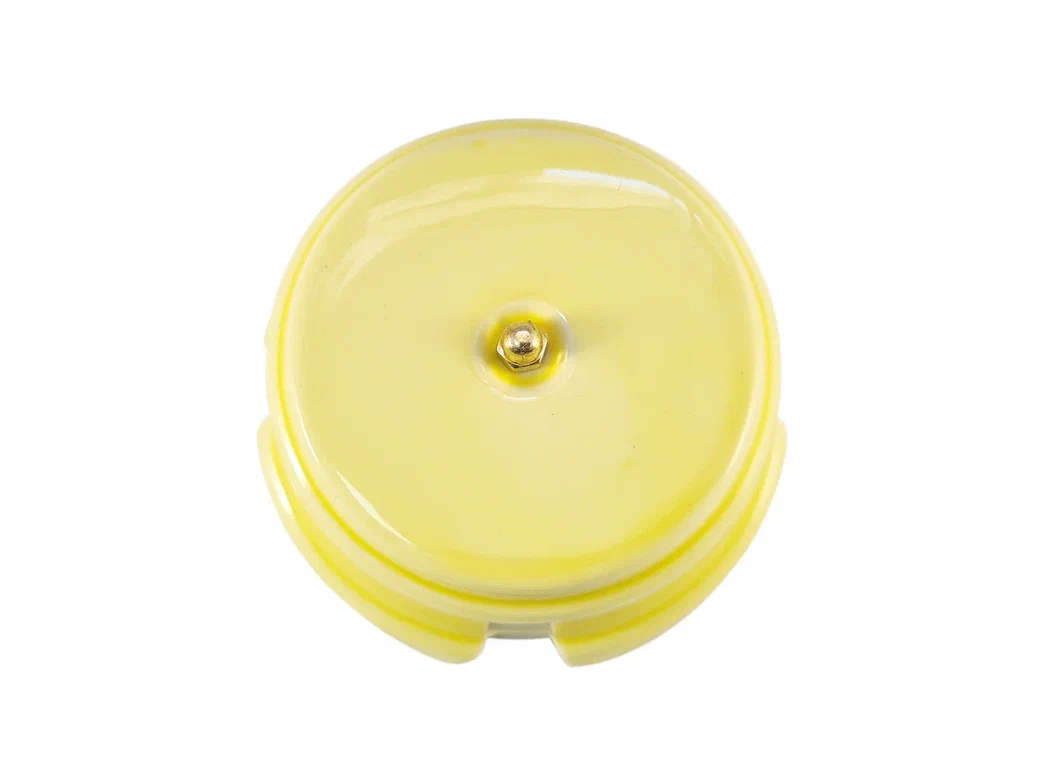 Ретро коробка распределительная Леанза, D93, фарфор, giallo (желтый)