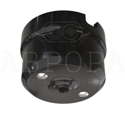 Корпус розетки потолочной Аврора, фарфор, цвет черный