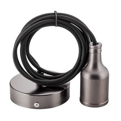 Подвес потолочный Sun Lumen, E27, длина 70, черный (арт. 056-632) Подвес потолочный Sun Lumen, E27, длина 70, черный (арт. 056-632)