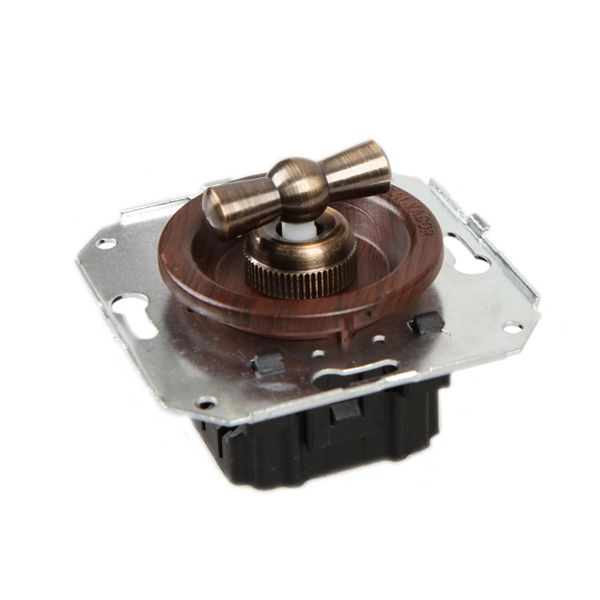 Ретро выключатель Salvador, фарфор, внутренний монтаж, поворотный, вишня Ретро выключатель Salvador, фарфор, внутренний монтаж, поворотный, вишня