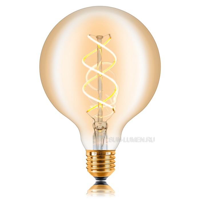 Качественная картинка Лампочка LED Sun Lumen, E27 (60W), золотая, арт. 057-370