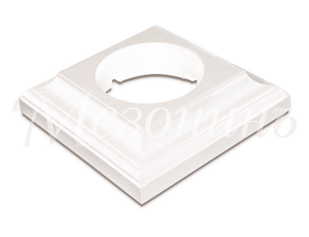 Ретро рамка Мезонин, коллекция Престиж, дерево, квадратная, наружный монтаж, белый