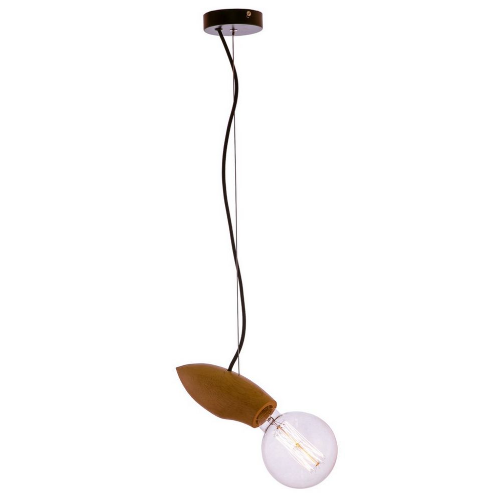 Качественная картинка LOFT IT Подвесные светильники  1x40W Цоколь E27 H80 W80 L180 материал основани: Дерево; цвет основан