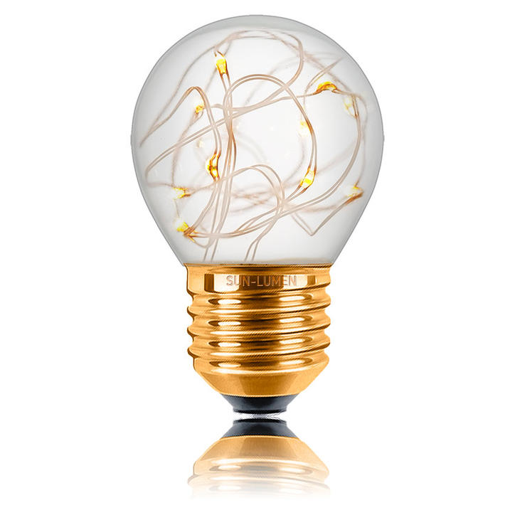 Качественная картинка Лапмочка LED Sun Lumen, E27(1W), прозрачная