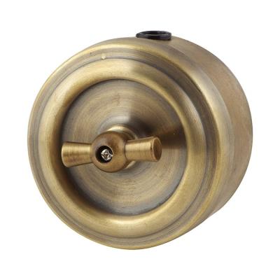 Ретро выключатель Retrika, коллекция Vintage Metal, бронза