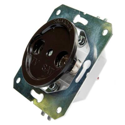 Ретро розетка ТВ Salvador, пластик, внутренний монтаж, коричневый