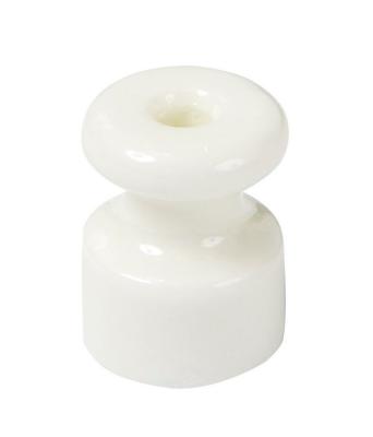 Ретро изолятор Мезонин, фарфор, коллекция Новая Голландия, D18,5х24мм., белый