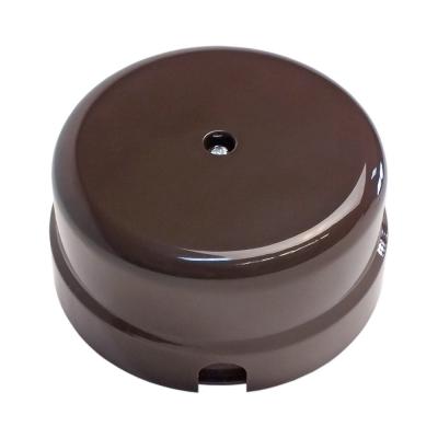 Ретро коробка распределительная Interior Electric, "Basic" 90х43 коричневая (пластик)