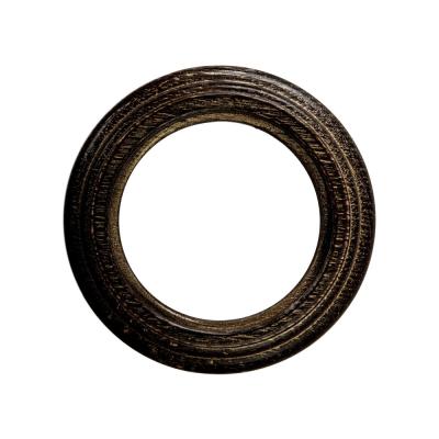 Ретро рамка на бревно Salvador, дерево, наруж.монтаж, восьмерка, венге с зол.патиной (под заказ)