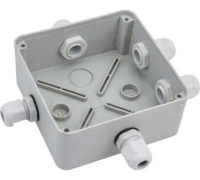 Коробка приборная Greenel (подъездная) наружного монтажа с гладкими стенками 100х100х50мм, серый