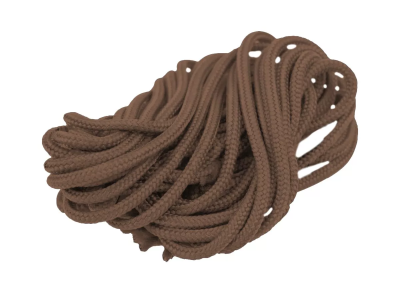 Ретро шнур Мезонин из п/э нити для фиксации проводов на изоляторах, шоколад