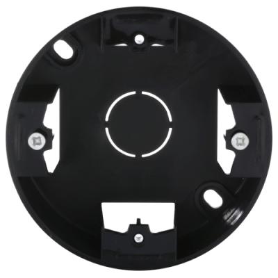Подъемная коробка LKstudio, серия Vintage, 1-постовая, круглая, черный