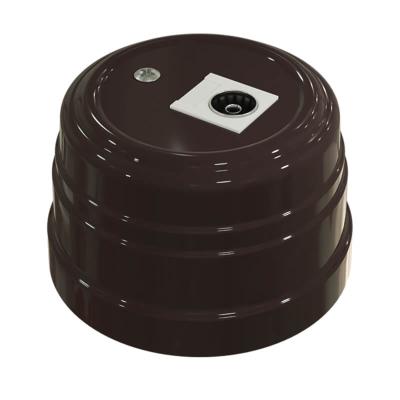 Ретро розетка ТВ Мезонин, коллекция Усадьба,  пластик, коричневый