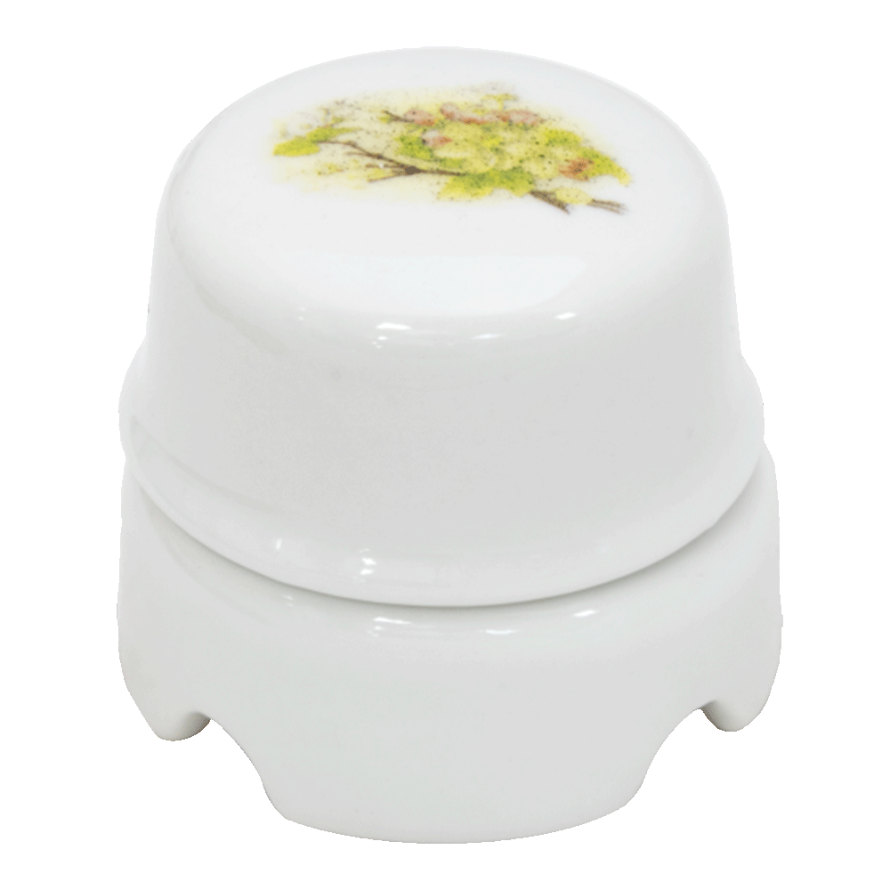 Ретро коробка распределительная Salvador, фарфор, белый, коллекция "Яблоко"