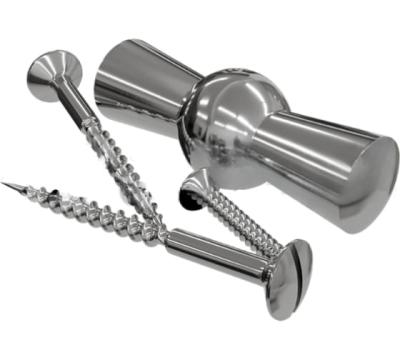 Ретро ручка Мезонин для поворотного выключателя в комплекте с саморезами, хром