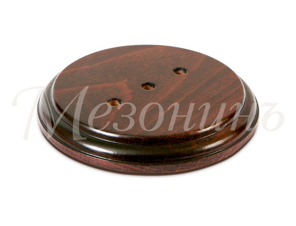 Ретро подложка Мезонин, коллекция Элегант, дерево, круглая, красное дерево