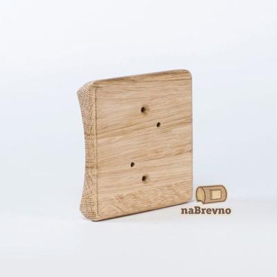 Ретро накладка на бревно naBrevno, серия Светильники и РК, до 90*90 мм, квадрат, дуб