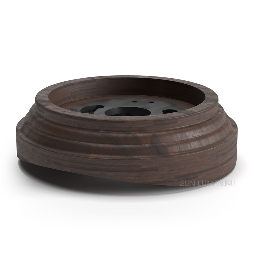 Ретро рамка на бревно Sun Lumen, 200-240 мм, дерево, наруж.монтаж, пластик.фиксатор, венге