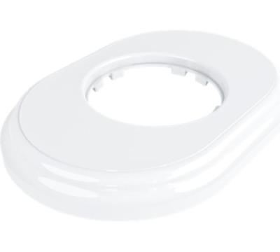 Изображение Ретро рамка Мезонин, серия Лахта, Геометрика, пластик, овал, скрытый монтаж, белый