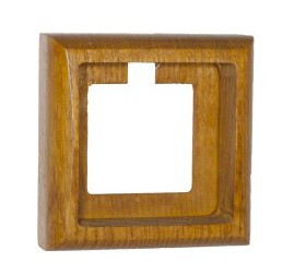 Качественная картинка Ретро рамка Villaris, серия Plump, дерево, квадратная, наружный монтаж, тик