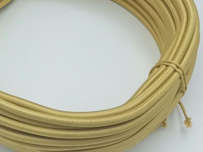 Ретро провод декоративный круглый Villaris 2x0,75, золотой