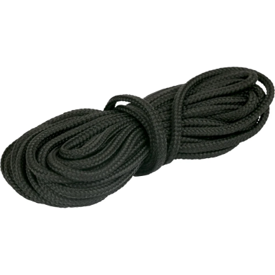 Ретро шнур Мезонин из п/э нити для фиксации проводов на изоляторах, черный