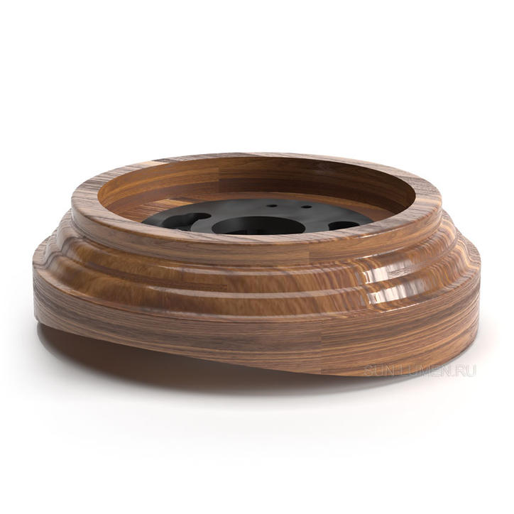 Ретро рамка на бревно Sun Lumen, 200-240 мм, дерево, наруж.монтаж, пластик.фикс, орех