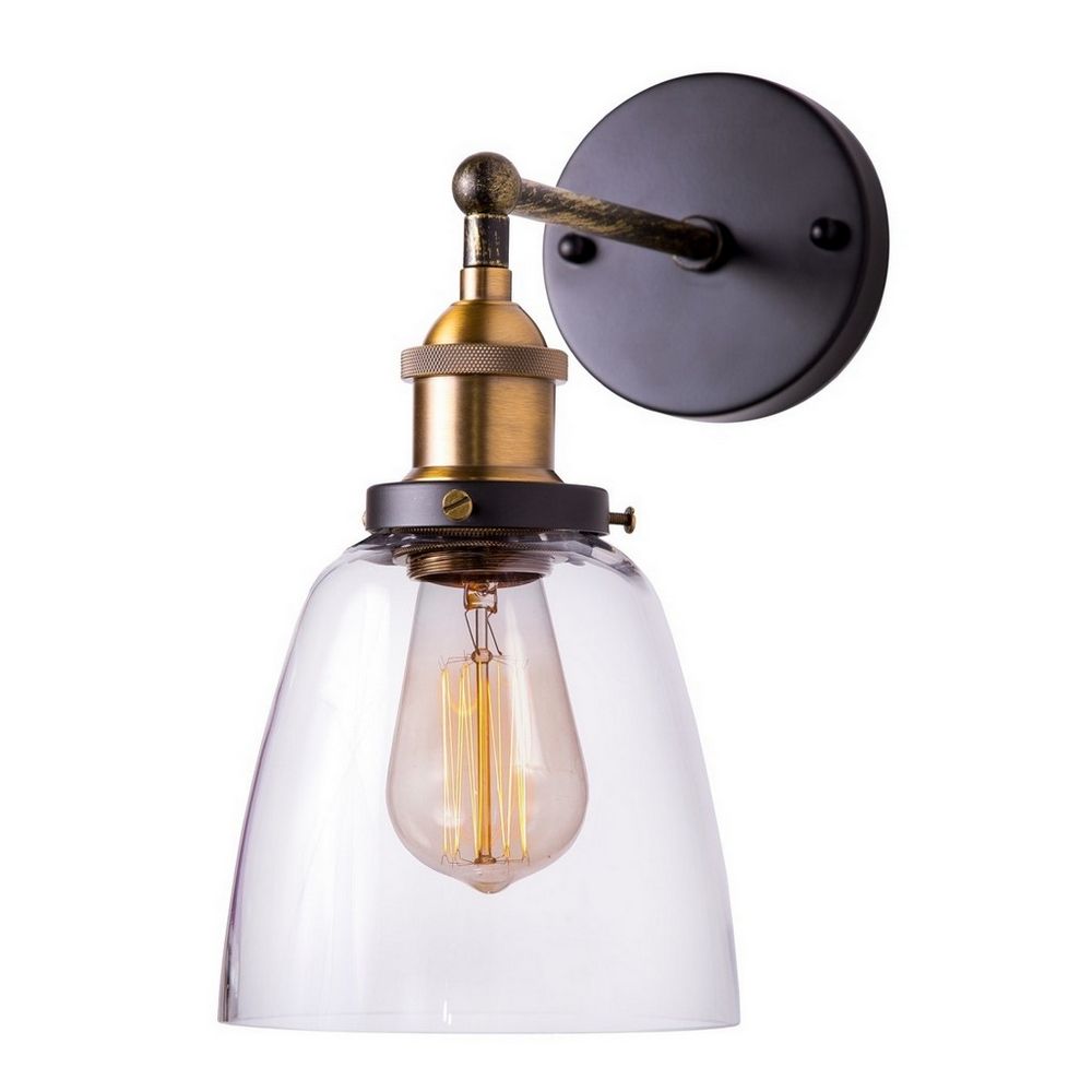 Качественная картинка LOFT IT Бра  1x60W Цоколь E27  материал основани: Металл; материал плафона: Стекло; цвет основания: 