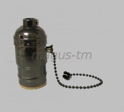 Патрон E27 Interior Electric, алюминий, черный