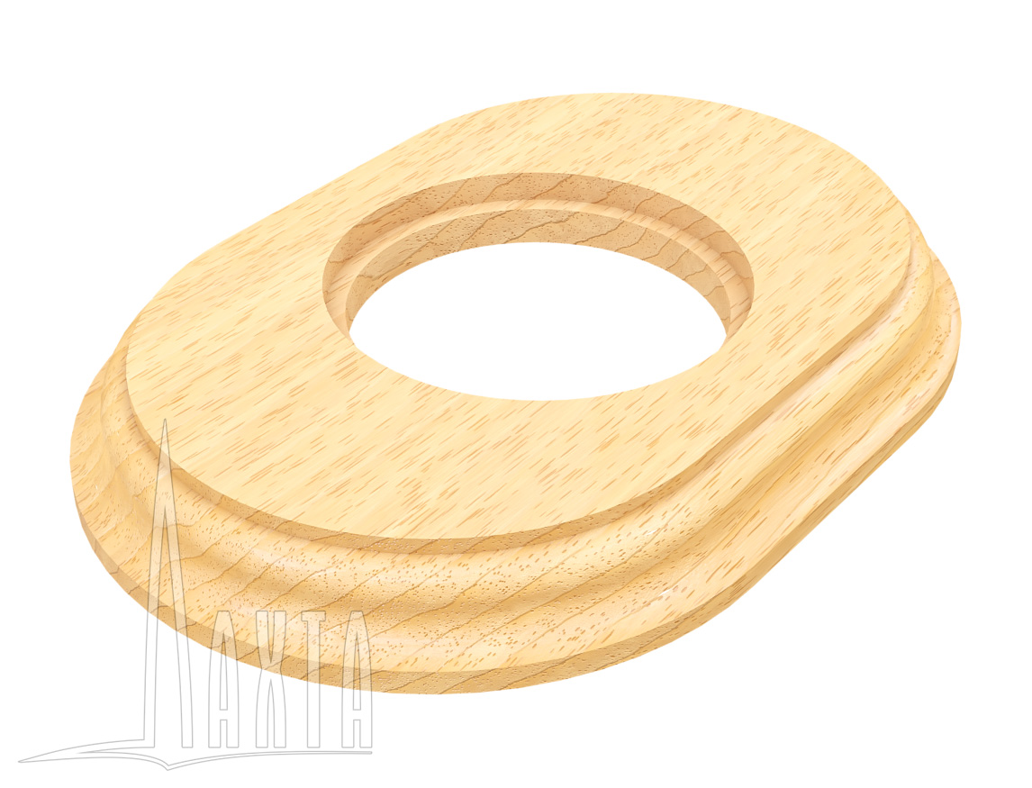 Ретро рамка Мезонин, серия Лахта, СенатЪ, дерево, овал, внутренний монтаж, без тонировки