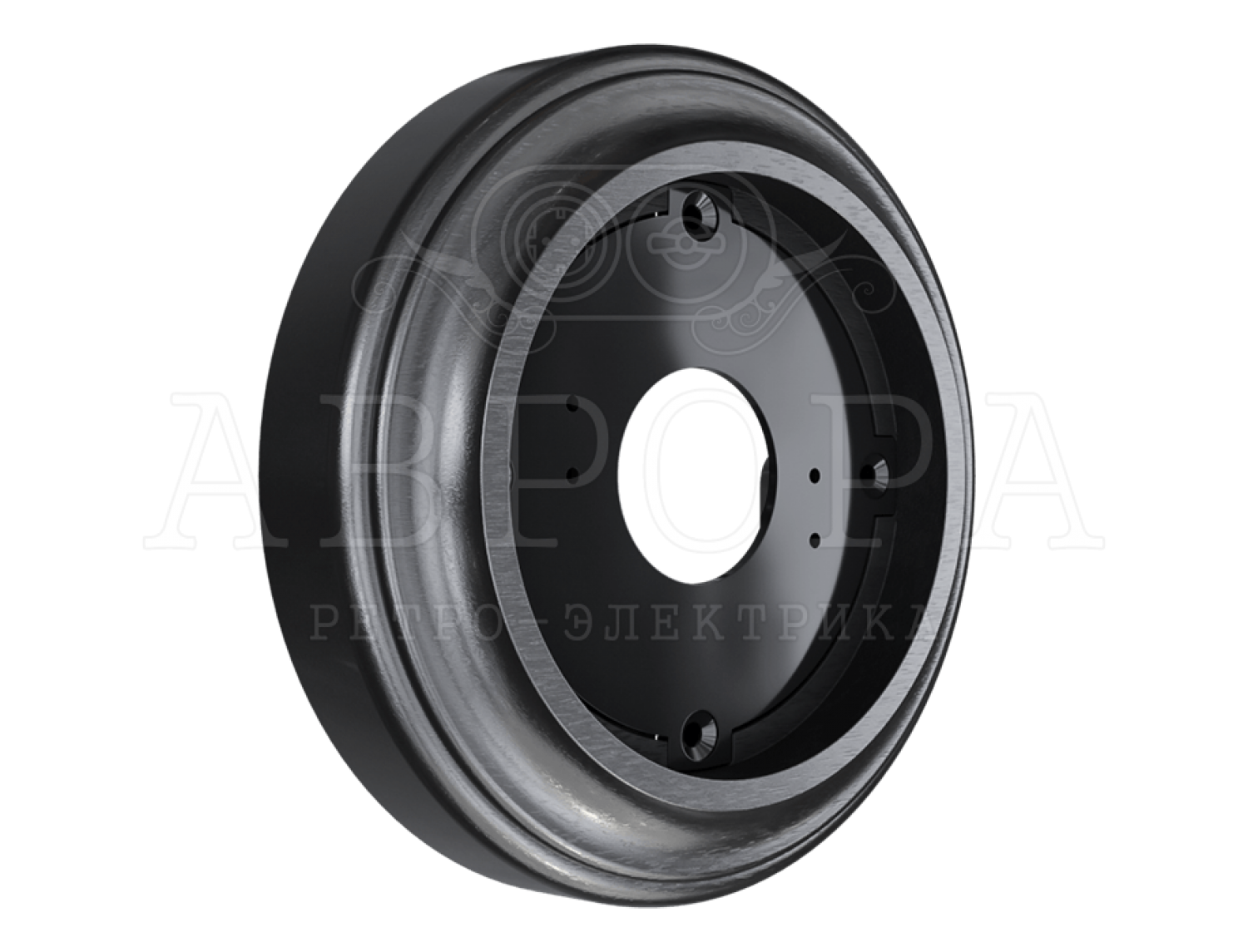 Ретро рамка Аврора, дерево, круглая, цвет венге