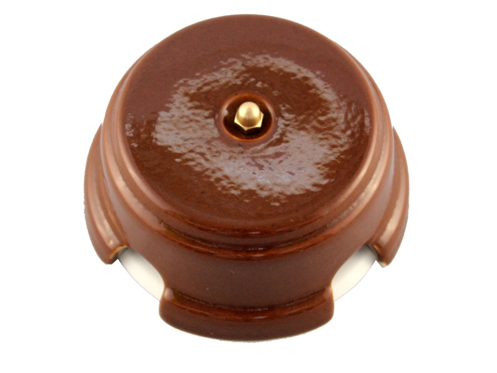 Ретро коробка распределительная Леанза, D93, фарфор, bruno (коричневый)