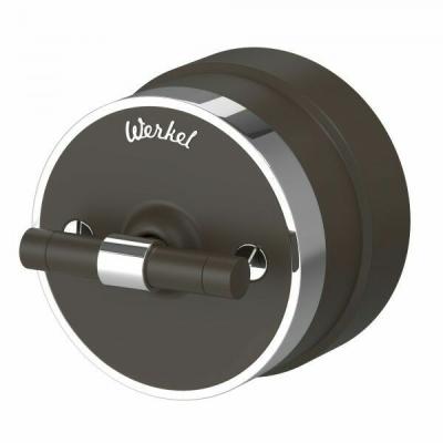 Ретро выключатель Werkel Vintage, пластик, (мокко матовый/хром)
