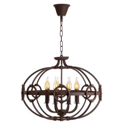 LOFT134 Люстры Подвесные люстры 8x60 Вт Цоколь E14 H 470 D580 Металлическая арматура цвета красной б