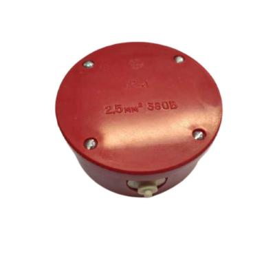 Ретро коробка распределительная Interior Electric, ABS пластик  83*40, красный