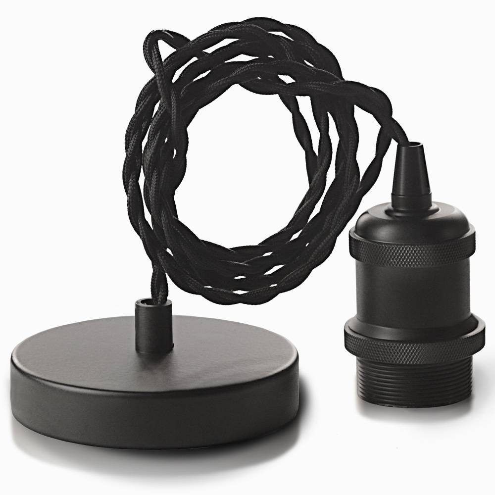 Качественная картинка Подвес потолочный Sun Lumen, E27, длина 70, черный (арт. 058-223)