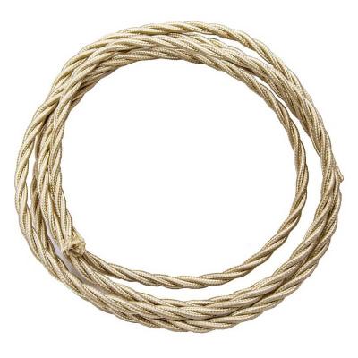 Ретро провод витой Salvador, марки ПВОнг, шампань