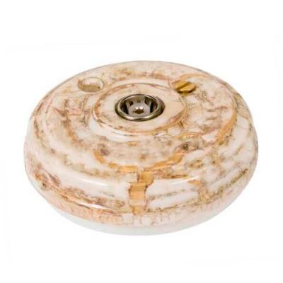 Ретро розетка ТВ Мезонин, Царское село, фарфор, без подъем.рамки, дворцовый мрамор